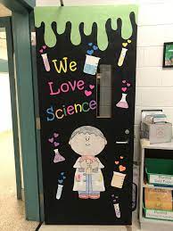 Pin By Stephanie Agricola On Bulletin Boards And Classroom Doors Science Door Decorations Science Party Decorations Social Studies Classroom