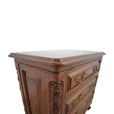 90 Off Bau Furniture Bau Furniture Antique Wood Carved Three Drawer Nightstand Tables