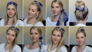 Foulard bandana tuto language:fr : 8 Coiffures Avec Un Bandana Youtube