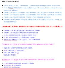 Your future predictions 2021 predict that you will look at the positive sides of the future. Form 1 2 3 4 Free Exam Papers Downloads And Marking Schemes Newsblaze Co Ke