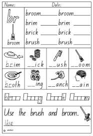 A blends chart is a group of two to three consonants in words that make a distinct consonant sound. Activity Sheet Blend Br Studyladder Interactive Learning Games