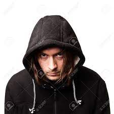 Robin hood in a hat with feather. Evil Guy In A Hood On White Background Stock Photo Picture And Royalty Free Image Image 8040051