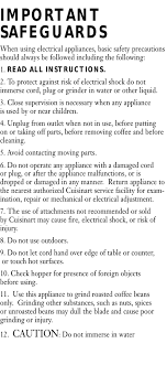 Cuisinart coffee bar coffee grinder. Cuisinart Coffee Grinder Dcg 20 Users Manual Bar