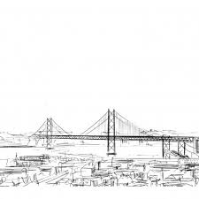 Um elevador para subir à ponte 25 de abril e ver a vista. Lisboa Oporto Drawings