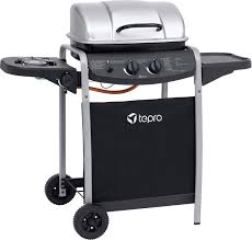 Die geschichte von tepro ist von anfang an eng mit dem gasgrill verbunden: Tepro Garten Fremont Bbq Trolley Gas Grill 2 Burners Black Silver Conrad Com