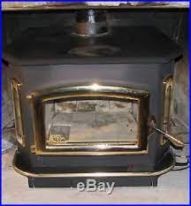 Buck Stove Model 81 Wood Stove With Gold Door Trim And Handle Upgrade Buck Stove Wood Stove Gold Door