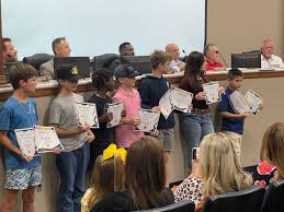 LUES Students Recognized at Toombs County Monthly Board Meeting