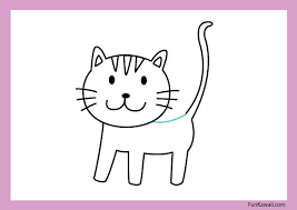 How To Draw A Cute Cat Step By Step Tutorial With Images Cat Steps Drawings Cute Cat