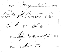 PVT Robert William “Bob” Proctor (1835-1920)