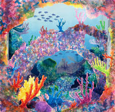 38 coral reef paintings ranked in order of popularity and relevancy. Traditional Art Illustration