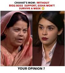 Chahat's Mom On Eisha Singh Bigg Boss Journey!!! 😳 . . #chahatpandey  #eishasingh #biggboss18 #bollywood #sidnaaz #bigboss #bigboss18 #BB18