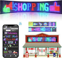 SanLank Programmable Led Sign, Scrolling Message Led Shop Signs Flexible  Digital Display Board, App Control Led Matrix Panel, DIY Custom Text  Graffiti ...