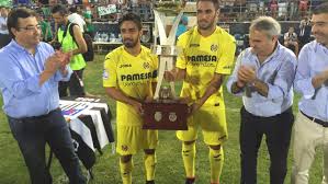 Villarreal club de fútbol, s.a.d., usually abbreviated to villarreal cf or just villarreal, is a professional football club based in villarr. Villarreal Cf Lift The Iberian Trophy Laliga