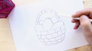 How To Draw An Easter Basket Youtube