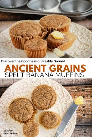 100 Whole Grain Spelt Banana Muffins Recipe Banana Muffins Baking Recipes Healthy Banana Muffin Recipe