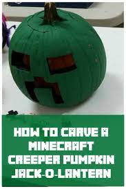How To Carve A Minecraft Creeper Pumpkin Jack O Lantern Pumpkin Pumpkin Carving Minecraft Pumpkin