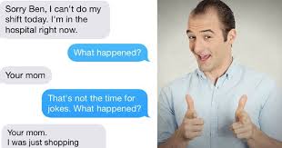 This funny collection of friendly and good jokes, riddles and puns about mom are clean and safe for children of all ages. Guy Tells Your Mom Joke To Boss To Get Out Of Work And It Ends Up Not Being A Joke Fail Blog Funny Fails