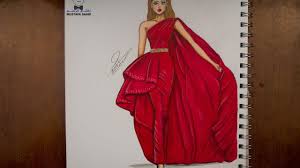 تعليم رسم وتصميم الازياء مع التلوين how to draw fashion fashion sketches dresses fashion illustration dresses fashion