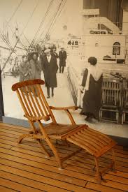 Deck Chair Titanic History Titanic Artifacts Titanic Ship