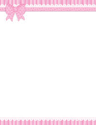 Pink Ribbon Border Clip Art Page Border And Vector Graphics Pink Ribbon Page Borders Borders For Paper