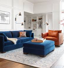 wrenton chair and a half rejuvenation in 2021 blue sofas living room blue sofa living living room decor modern
