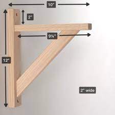 With these simple diy shelf brackets, you can create beautiful open shelving for any room in your house. Straight 10 Wood Shelf Bracket Diy Wood Shelves Wood Shelf Brackets Diy Shelf Brackets