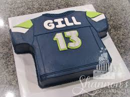 Birthday Cake For 13 Year Old Boy Seattle Seahawks Football Jersey Cake For A Boy Turning 13 Years Old Chocolate Cake Iced With Va Boy Birthday Cake Chocolate Cake Decoration Celebration Cakes
