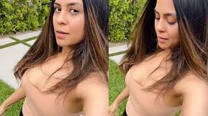 Sana Saeed gives girl next door vibes in tank top and a lower as she takes  a walk in her garden