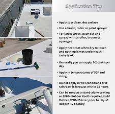 However, the most common and most effective choice is rubber coating. Liquid Rubber Rv Roof Coating Solar Reflective Sealant Trailer And Camper Roof Repair Waterproof Easy To Apply Brilliant White 1 Gallon Pricepulse