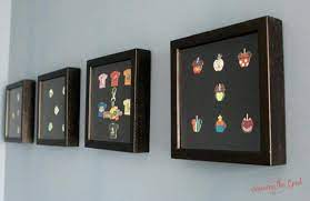 Disney Pin Board How To Make A Collector Pin Shadow Box Disney Pin Display Disney Pin Board Diy Pin Display