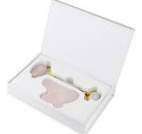 Quartz Facial Roller and Gua Sha Massage Set