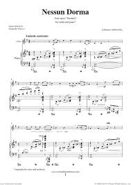 Savesave nessun dorma for later. Puccini Nessun Dorma From The Opera Turandot Sheet Music For Violin And Piano Sheet Music Saxophone Sheet Music Piano Sheet Music