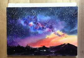 A wide variety of easy art painting options are available to you, such as portrait, animal, and scenery. Starry Night Painting Using Easy Watercolor Techniques To Paint Galaxies