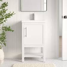Enhance your master bathroom with an elegant double vanity. Natural Wood Bathroom Vanity Wayfair