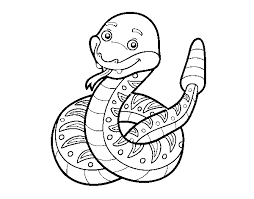 Dibujo Serpiente Para Colorear