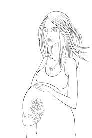 Guinea pig pregnancy coloring page for kids. Pregnant Coloring Pages Coloring Home