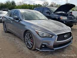 The new model debuted at the 2013 north american international auto show and went on sale in north america in the third quarter 2013 and in europe in fourth quarter 2013. Infiniti Q50 Red Sport 400 2018 Charcoal 3 0l 6 Vin Jn1fv7ap8jm460441 Free Car History
