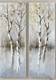 Alberi Alberi Verniciati Cornici Dipinte Arte Su Tela