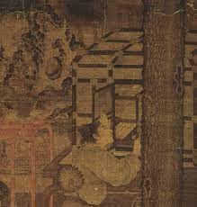 宋刘松年唐五学士图书柜 chinese painting painting art