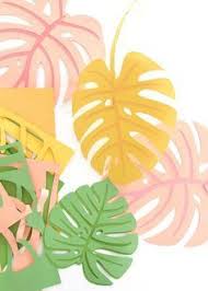 Diy Paper Monstera Leaves Damask Love Paper Flowers Paper Plants Diy Paper