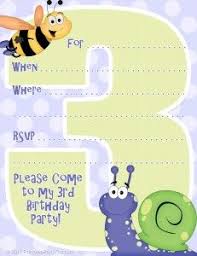 3rd Birthday Invitation Text Message 3rd Birthday Party Invitation Birthday Party Invitations Free Party Invite Template Birthday Invitation Templates