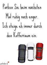 Dieses schild ist ein hinweisschild mit fogendem text: 14 Falschparker Ideen Falschparker Lustig Schlechtes Parken
