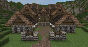 There are high and steep mountains in the north a dense spruce forest around the village. Layout Medieval Village Minecraft Village Ideas Novocom Top