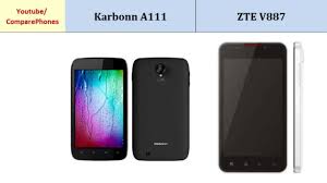 Karbonn A111 versus ZTE V887 ...