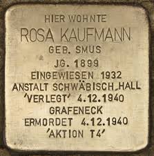 Datei:Stolperstein für Rosa Kaufmann (Ulm).jpg