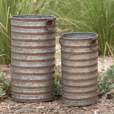 A selection of large classic and contemporary frost resistant outdoor planters. Farmhouse Cottage Style Planters Hayneedle