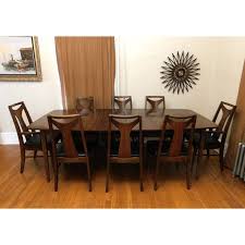 Ercol table and 4 chairs 608 mid century modern dining set retro. Mid Century Modern Kent Coffey Perspecta Dining Table 8 Chairs Set Chairish