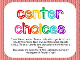 rainbow center choice chart