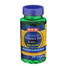 Vitamin d3 5000 iu, 800mg vitamin c, 300mg ginger, 10mg zinc and 1000mg elderberry extract (equivalent to 4000mg dried fruit). H E B Vitamin D3 5000 Iu Shop Vitamins A Z At H E B