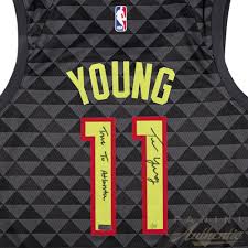 Along with a variety of trae young gear for men, women and kids, fanatics is stocked with an impressive. Trae Young Signed Atlanta Hawks Le Jersey Inscribed True To Atlanta Panini Coa Pristine Auction